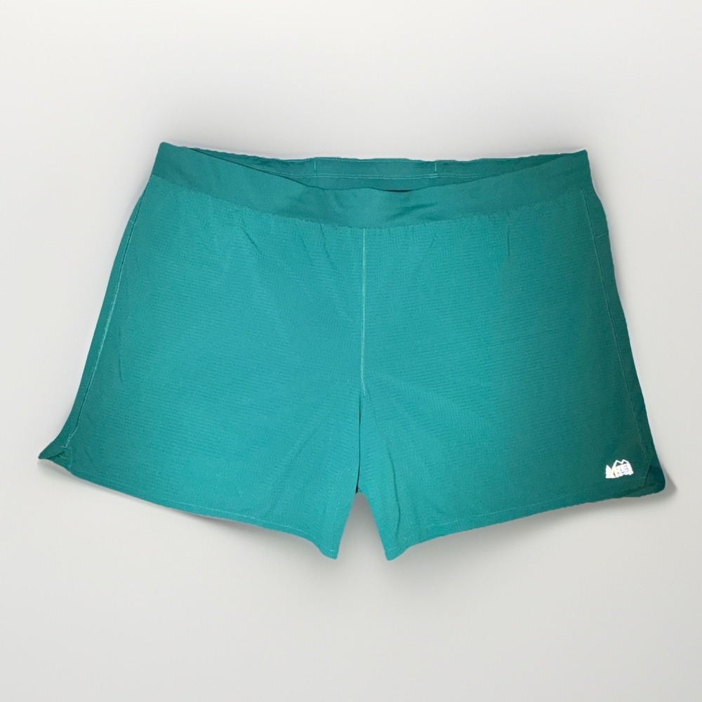 REI‎ Co-op Swiftland 7" Running Shorts Men's Size 3XL Green Pockets Brief Lined